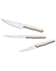 Набор ножей Genio Ivory 3 предмета нерж сталь пластик Apollo
