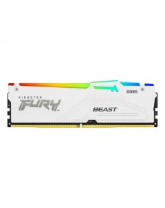 Память DDR5 DIMM 32Gb 5200MHz CL40 1 25V FURY Beast White RGB KF552C40BWA 32 Retail Kingston