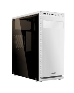 Корпус A290, ATX, Midi-Tower, белый, без БП Ginzzu