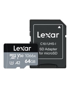 Карта памяти Professional microSDHC microSDXC UHS I LMS1066064G BNANG Lexar