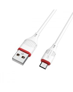 Кабель USB micro USB 17M 1м 2 4A белый Gfpower