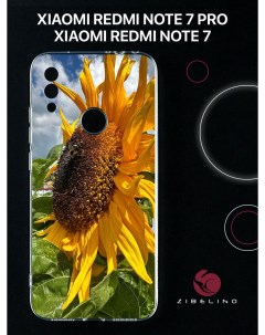 Чехол для Xiaomi Redmi Note 7 Redmi Note 7 prо с принтом подсолнух в поле Zibelino