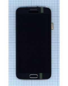 Дисплей с тачскрином для Samsung Galaxy S6 Edge SM G925F черный с рамкой Оем