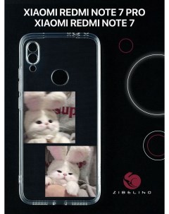Чехол для Xiaomi Redmi Note 7 Redmi Note 7 prо с принтом милый котик Zibelino