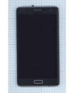 Дисплей с тачскрином для Samsung Galaxy Note Edge N915 серый с рамкой Оем
