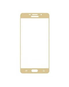 Защитное стекло на Samsung A310F Galaxy A3 2016 с загибом золотое X-case