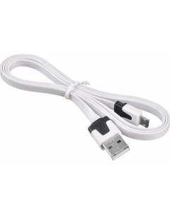 Кабель BHP MICROUSB 1M FLAT micro USB B m USB A m 1м белый плоский Buro