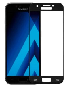 Защитное стекло на Samsung A720F Galaxy A7 2017 3D Fiber черный X-case
