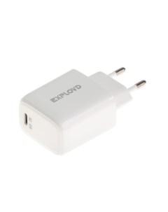 Сетевое зарядное устройство EX Z 1333 USB C 3 А 20 Вт быстрая зарядка белый Exployd