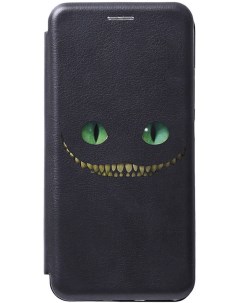 Чехол книжка на Samsung Galaxy A20s Cheshire Cat черный Gosso cases