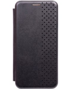 Чехол книжка на Samsung Galaxy A20s Checkmate черный Gosso cases