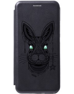Чехол книжка на Samsung Galaxy A20s Grand Rabbit черный Gosso cases