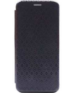 Чехол книжка на Samsung Galaxy A20s Magic Rhombs черный Gosso cases