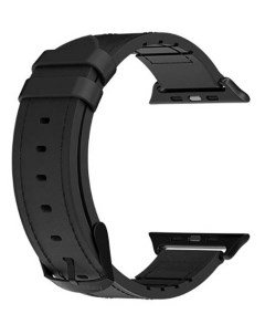 Ремешок для Apple Watch 42 44 45mm Hybrid Leather Black Black GS 107 214 274 11 Switcheasy