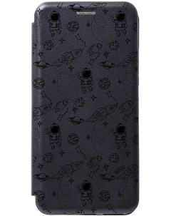 Чехол книжка на Samsung Galaxy A20s Space черный Gosso cases