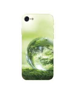 Чехол силиконовый для iPhone 7 8 SE 2020 с дизайном зеленый шар Hoco