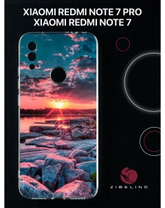 Чехол для Xiaomi Redmi Note 7 Redmi Note 7 prо с принтом рассвет солнца Zibelino