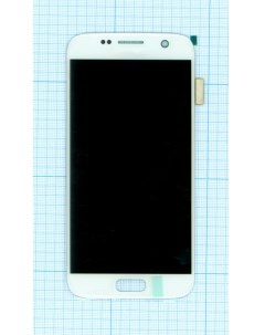 Дисплей с тачскрином для Samsung Galaxy S7 SM G930F белый Оем