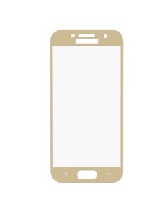 Защитное стекло на Samsung A320F Galaxy A3 2017 3D Fiber золотой X-case
