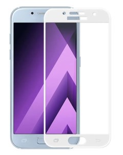 Защитное стекло на Samsung A320F Galaxy A3 2017 Silk Screen 2 5D белый X-case