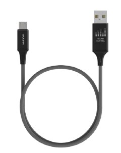 Кабель MCv 08M USB Micro USB 2 1A темно серый Maxvi