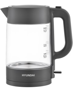 Чайник электрический HYK G7707 1 7 л серый Hyundai