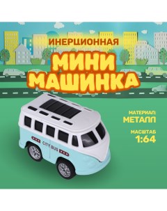 Инерционная мини машинка Alloy car TN 1206 Городской автобус металлическая Takara