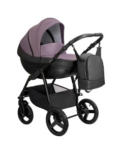 Коляска детская 3 в 1 Avant Eco 08 черный фиолетовый Jovola