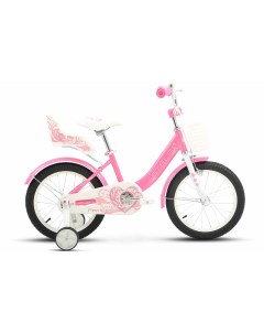 Детский велосипед Little Princess KC 16 Z010 9 8 Розовый с боковыми колесами Stels
