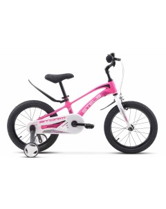 Детский велосипед Storm KR 16 Z010 8 6 Розовый с боковыми колесами Stels
