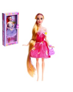Кукла модель шарнирная Кира в платье с аксессуарами МИКС Nobrand