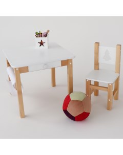 Детский стол и стул набор FOREST деревянный комплект столик и стульчик из березы Simba