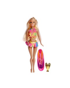 Кукла модель Ксения на отдыхе шарнирная с аксессуарами МИКС Nobrand