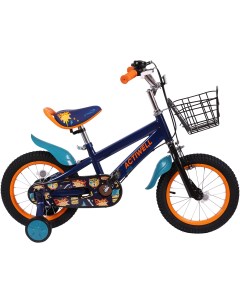 Велосипед городской детский двухколесный 14 темно синий Actiwell