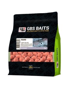 Бойлы прикормочные 20 мм 1 кг Кальмар Красный Gbs baits