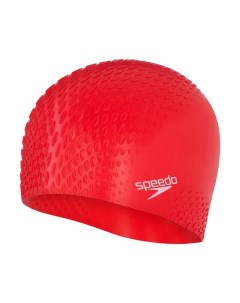 Шапочка для плавания Bubble Active Cap красная размер L Speedo
