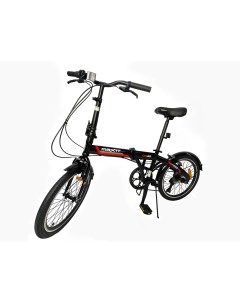 Велосипед складной D030 RD 2024 рама 13 7 скоростей черный красный Maxit