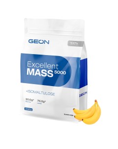 Гейнер EXCELLENT MASS 5000 Тропик Банан 25 белка 2720 грамм Geon