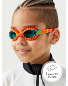 Очки для плавания детские 50683 оранжевые Happy baby