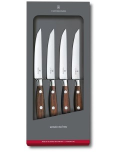 Набор ножей кухон Grand Maitre Steak 7 7240 4 компл 4шт дерево подар коробк Victorinox