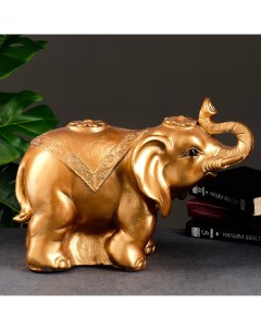 Копилка Слон индийский бронза 23х42х39см Хорошие сувениры