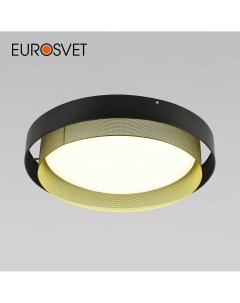Умный потолочный LED светильник Imperio 90287 1 чёрный золото Smart Minimir Home Eurosvet