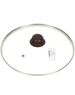 Крышка для посуды стекло 28 см Коричневый Д4128K Daniks