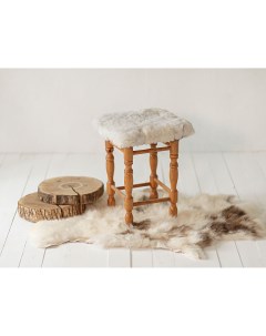 Подушка на стул белая 40х40 см Shkura-dekor