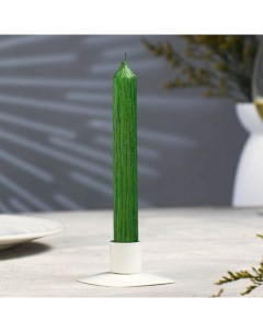 Свеча античная Винтаж 17x1 8 см зеленая Nobrand