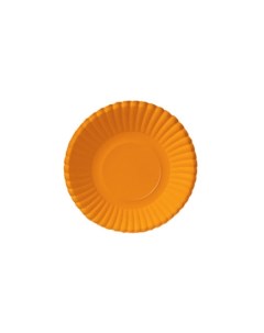 Тарелки одноразовые целлюлоза 18 5 см 6 шт оранжевые Gratias