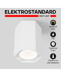 Накладной точечный светодиодный светильник 25037 LED белый матовый Elektrostandard