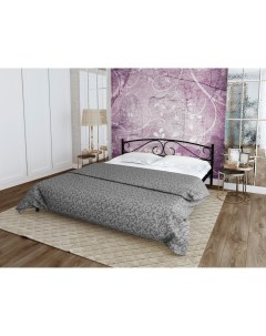 Металлическая полутороспальная кровать Evita 120х200 см черный Alitte