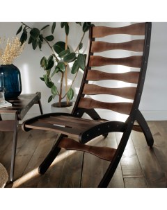 Кресло раскладное Roann Модесто темно коричневый 102х50х80 см Мастерская мебели roann