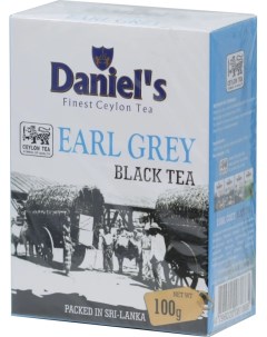 Чай черный Daniel s Earl Grey листовой 100 г х 3 шт Daniels